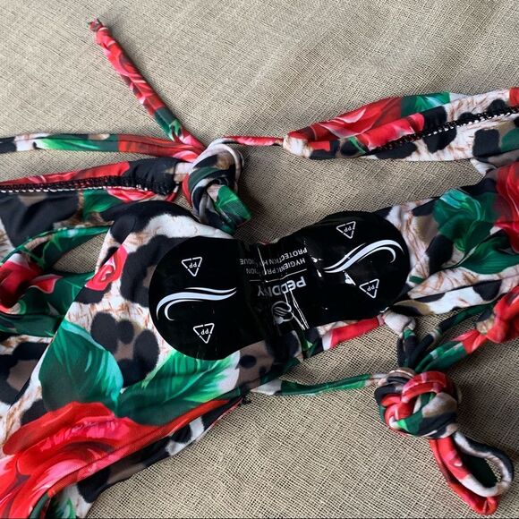 Leopard Rose Bikini Bottom Medium - Picture 4 of 4